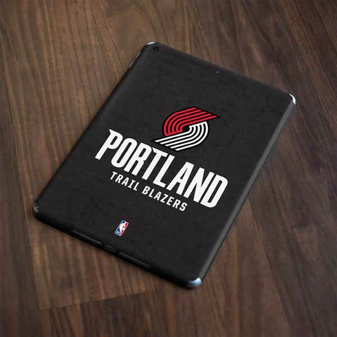 NBA Portland Trail Blazers Distressed Apple iPad Skin
