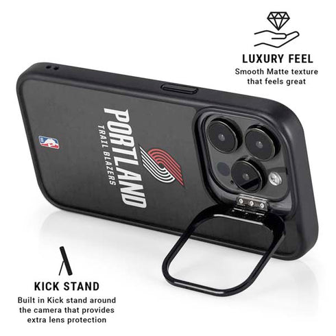 NBA Portland Trail Blazers Distressed iPhone 13 Pro Kickstand Case