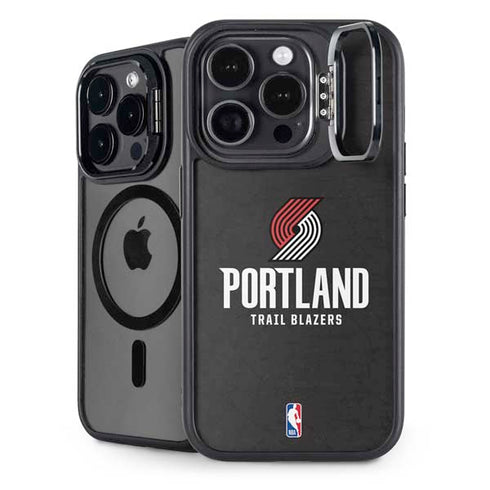 NBA Portland Trail Blazers Distressed iPhone 14 Pro Kickstand Case