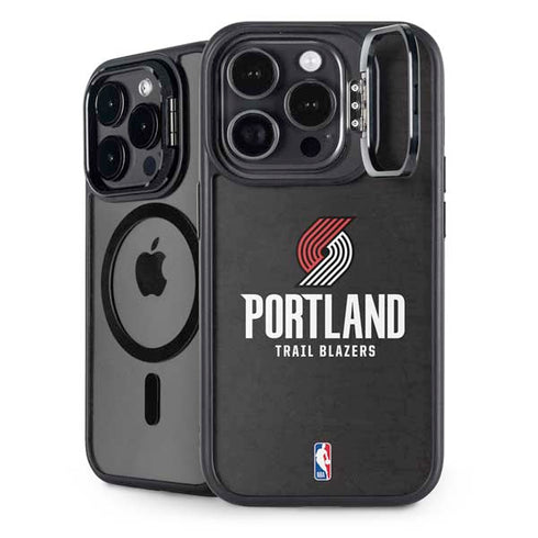 NBA Portland Trail Blazers Distressed iPhone 14 Pro Max Kickstand Case