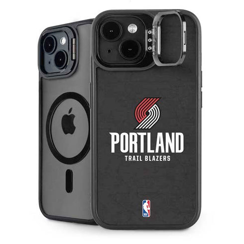 NBA Portland Trail Blazers Distressed iPhone 15 Kickstand Case