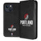 NBA Portland Trail Blazers Distressed iPhone 15 Plus Folio Case