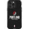 NBA Portland Trail Blazers Distressed iPhone 15 Pro Impact Case