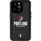 NBA Portland Trail Blazers Distressed iPhone 15 Pro Waterproof Case