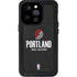NBA Portland Trail Blazers Distressed iPhone 15 Pro Waterproof Case