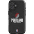 NBA Portland Trail Blazers Distressed iPhone 16 Impact Case