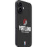 NBA Portland Trail Blazers Distressed iPhone 16 Plus Skin