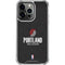 NBA Portland Trail Blazers Distressed iPhone 16 Pro Clear Case