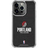 NBA Portland Trail Blazers Distressed iPhone 16 Pro Clear Case