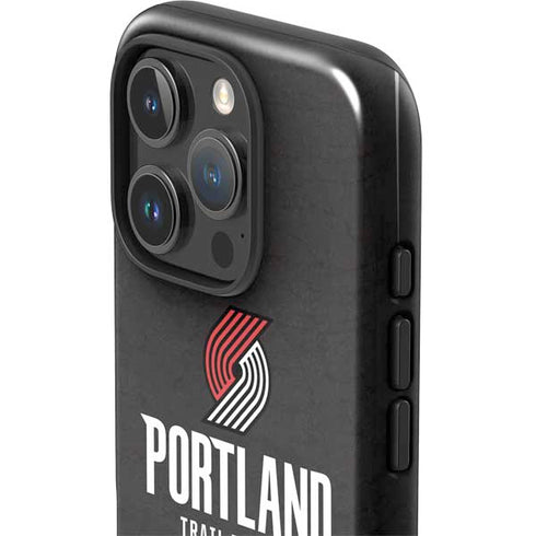 NBA Portland Trail Blazers Distressed iPhone 16 Pro Impact Case