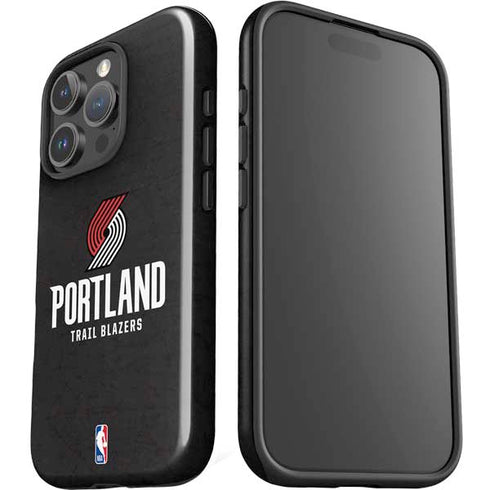 NBA Portland Trail Blazers Distressed iPhone 16 Pro Impact Case