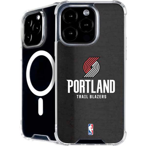 NBA Portland Trail Blazers Distressed iPhone 16 Pro MagSafe Case
