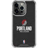 NBA Portland Trail Blazers Distressed iPhone 16 Pro Max Clear Case