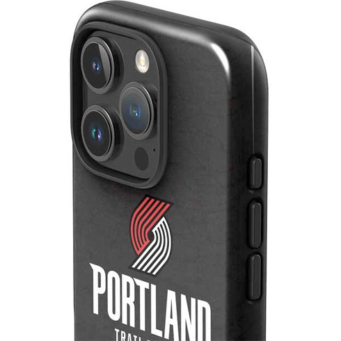 NBA Portland Trail Blazers Distressed iPhone 16 Pro Max Impact Case
