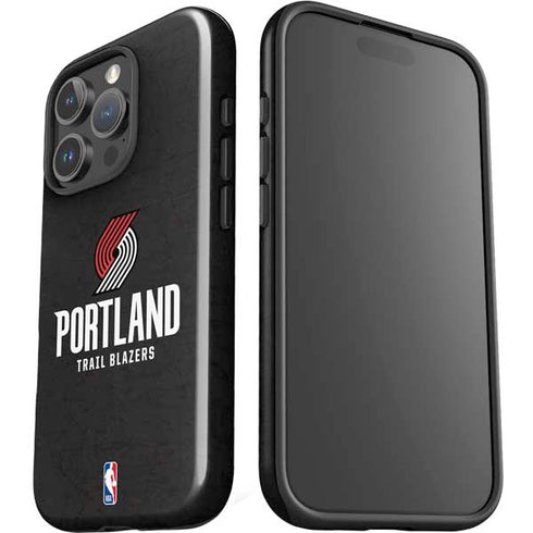 NBA Portland Trail Blazers Distressed iPhone 16 Pro Max Impact Case