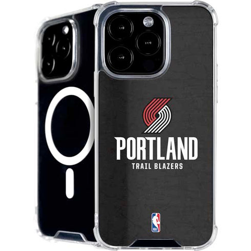 NBA Portland Trail Blazers Distressed iPhone 16 Pro Max MagSafe Case