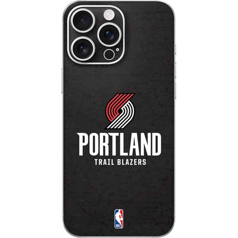 NBA Portland Trail Blazers Distressed iPhone 16 Pro Max Skin