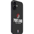 NBA Portland Trail Blazers Distressed iPhone 16 Skin