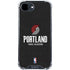 NBA Portland Trail Blazers Distressed iPhone 16e Clear Case