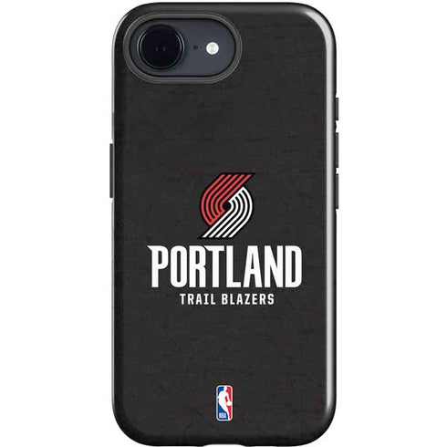 NBA Portland Trail Blazers Distressed iPhone 16e Impact Case