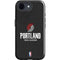 NBA Portland Trail Blazers Distressed iPhone 16e Impact Case