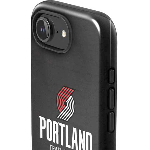 NBA Portland Trail Blazers Distressed iPhone 16e Impact Case