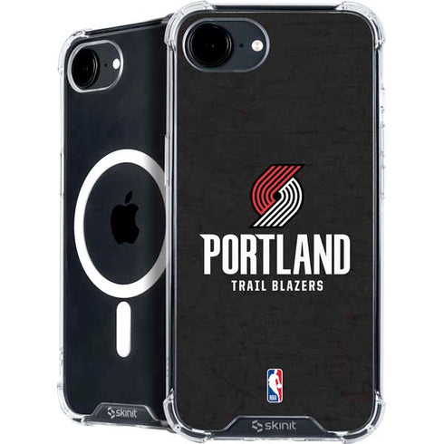 NBA Portland Trail Blazers Distressed iPhone 16e MagSafe Case