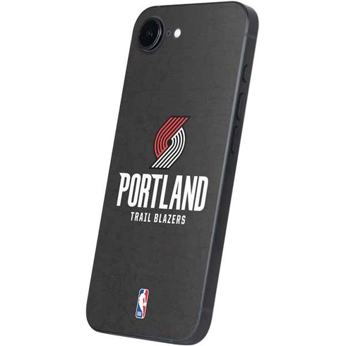NBA Portland Trail Blazers Distressed iPhone 16e Skin