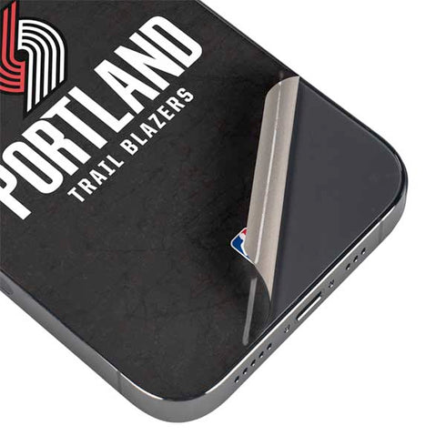 NBA Portland Trail Blazers Distressed iPhone 16e Skin