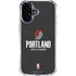NBA Portland Trail Blazers Distressed iPhone 17 Clear Case