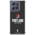 NBA Portland Trail Blazers Distressed Moto G 5G (2025) Clear Case