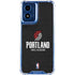 NBA Portland Trail Blazers Distressed Moto G 5G (2024) Clear Case