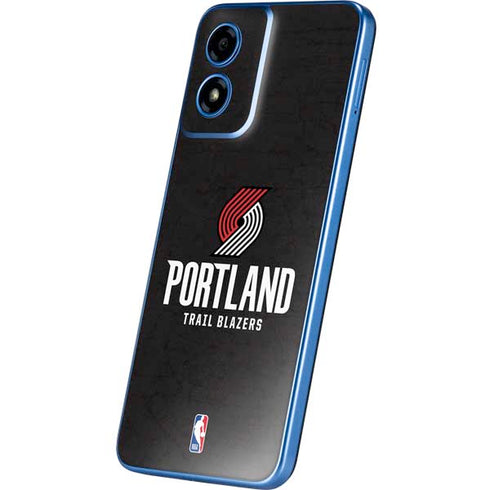 NBA Portland Trail Blazers Distressed Moto G Play 4G (2024) Skin