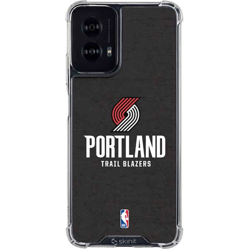 NBA Portland Trail Blazers Distressed Moto G Power 5G (2024) Clear Case