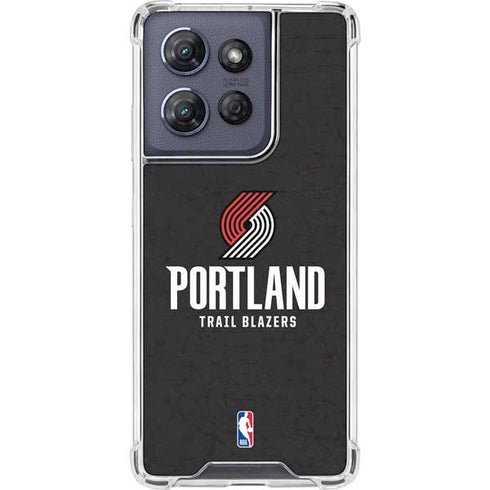NBA Portland Trail Blazers Distressed Moto G Stylus 5G (2025) Clear Case