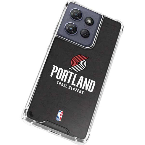 NBA Portland Trail Blazers Distressed Moto G Stylus 5G (2025) Clear Case