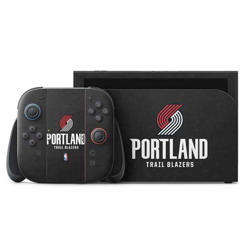 NBA Portland Trail Blazers Distressed Nintendo Skins