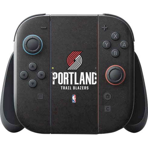 NBA Portland Trail Blazers Distressed Nintendo Switch 2 (2025) with Joy-Con Skin
