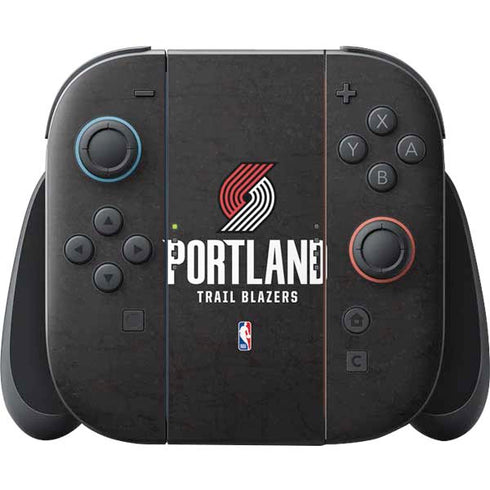 NBA Portland Trail Blazers Distressed Nintendo Switch 2 (2025) Joy-Con Controller Skin