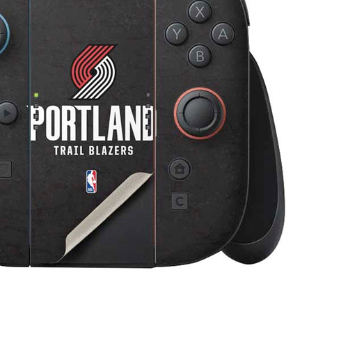 NBA Portland Trail Blazers Distressed Nintendo Switch 2 (2025) Joy-Con Controller Skin