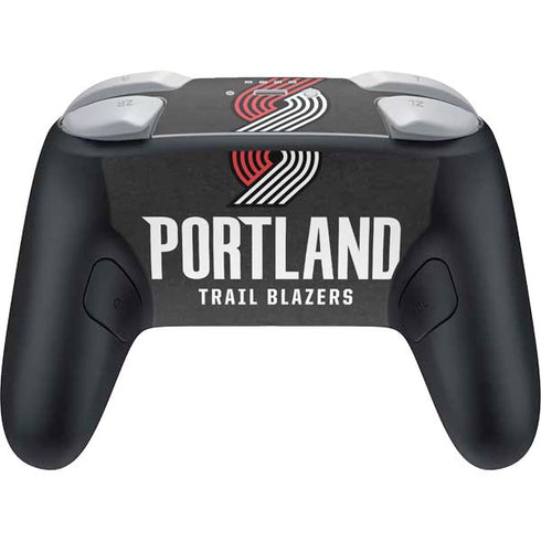 NBA Portland Trail Blazers Distressed Nintendo Switch 2 (2025) Pro Controller Skin