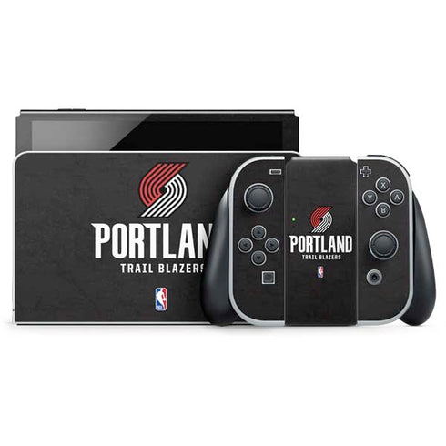NBA Portland Trail Blazers Distressed Nintendo Skins