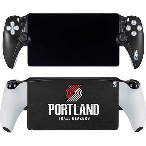 NBA Portland Trail Blazers Distressed PlayStation Portal Remote Player Skin