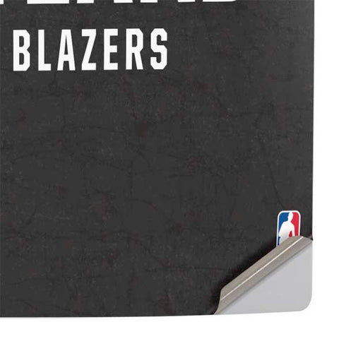 NBA Portland Trail Blazers Distressed PS5 Pro Console Skin