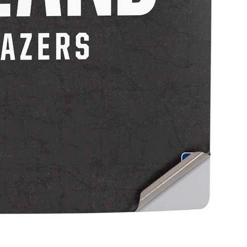 NBA Portland Trail Blazers Distressed PS5 Pro Disk Console Skin