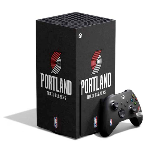 NBA Portland Trail Blazers Distressed Xbox Series X Skins