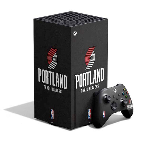 NBA Portland Trail Blazers Distressed XBox Series X Digital Edition Bundle Skin
