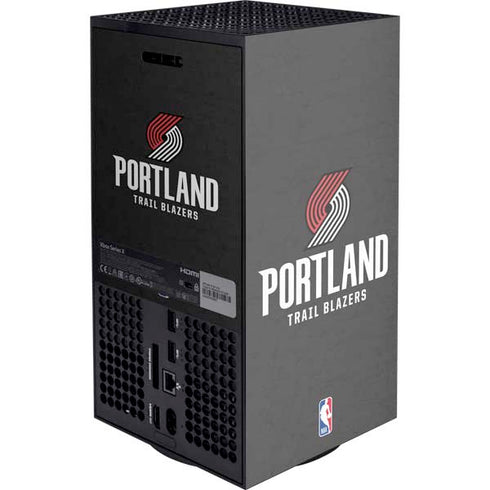 NBA Portland Trail Blazers Distressed XBox Series X Digital Edition Console Skin