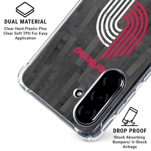 NBA Portland Trail Blazers Hardwood Classics Galaxy A36 5G Clear Case