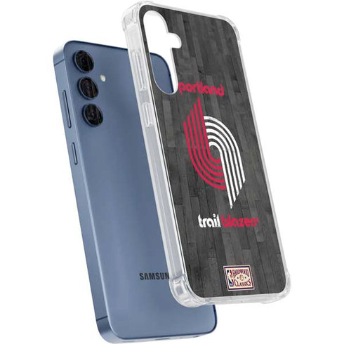 NBA Portland Trail Blazers Hardwood Classics Galaxy A55 5G Clear Case